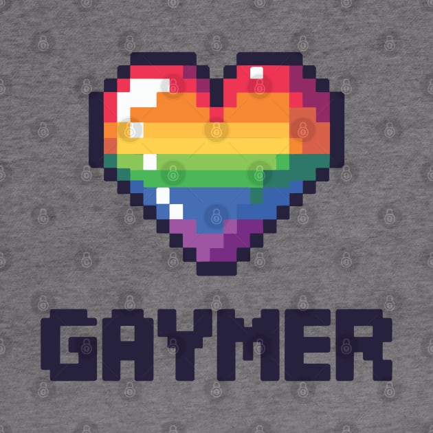 Cute Gaymer Rainbow Heart for the gamer by Kiki Valley